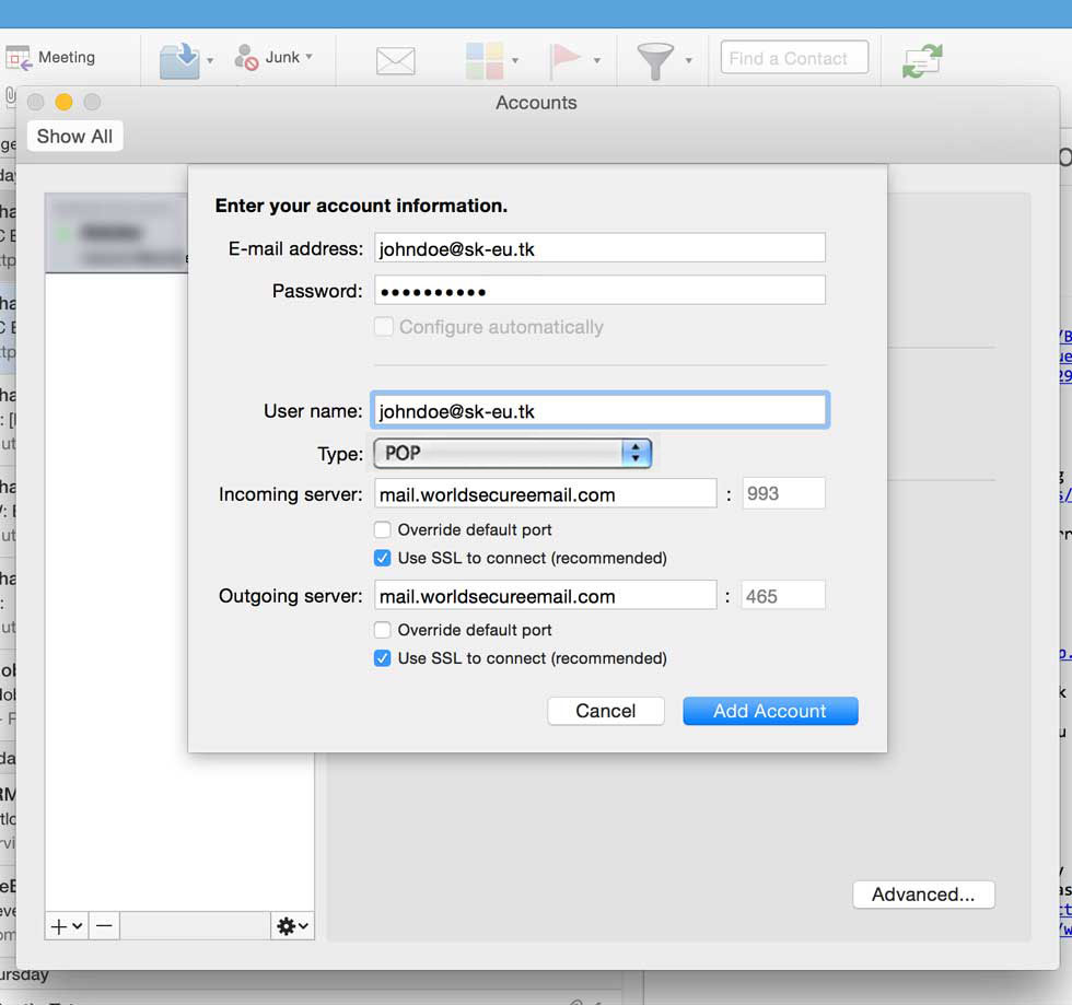 outlook for mac 2016 did not import email